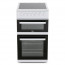 50cm Electric Cooker with Double Oven, White