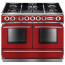 87160 - 110cm 1092 Dual Fuel Range Cooker, Red