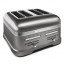 Artisan 4-Slot Toaster, Medallion Silver