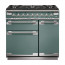 Elise 90 Dual Fuel Cooker, Mineral Green