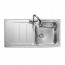 Houston Stainless Steel Inset Sink 1 Bowl, Polished