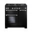 KITCHENER 90 A Rated Dual Fuel Cooker, Black