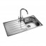 Michigan Stainless Steel Inset Sink 1 Bowl, Polished