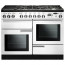PROFESSIONAL DELUXE 110cm Dual Fuel Cooker, White