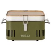 Everdure HBCUBEKGB Cube Charcoal Portable BBQ- Khaki