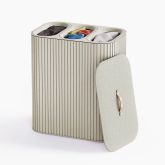 Joseph Joseph 5000008 Tota Trio Luxe 90L Ecru Laundry Separation Basket