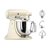 KitchenAid 5KSM125BAC 4.8 Litre ARTISAN Stand Mixer, Almond Cream