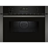 Neff C1AMG84G0B 44 Litres Built In Microwave Oven With Hot Air, Black/Graphite Trim