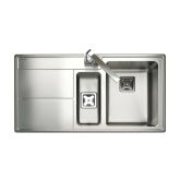 Rangemaster AR9852L/ Arlington Stainless Steel Inset Sink 1.5 Bowl Polished