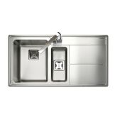 Rangemaster AR9852R/ Arlington Stainless Steel Inset Sink 1.5 Bowl Polished