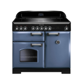 Rangemaster CDL100EISB/C CLASSIC DELUXE 100cm Induction Cooker, Stone Blue