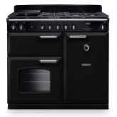 Rangemaster CL100DFPGBL/CM1 Classic 100cm Dual Fuel Cooker, Black/Chrome (2025)