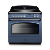 Rangemaster CLAS90FXEISB/C Classic FX 90cm Induction Cooker, Stone Blue, Chrome
