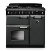 Rangemaster CLDL90DFPSLT/CM1 Classic Deluxe 90cm Dual Fuel Slate/Chrome