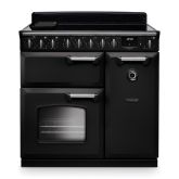 Rangemaster CLDL90EIPCBL/CM1 Classic Deluxe 90cm Induction Charcoal Black/Chrome