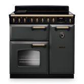 Rangemaster CLDL90EIPSLT/AB1 Classic Deluxe 90cm Induction Slate/Antique Brass