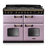 Rangemaster CLDLB110DFPHTH/AB1 Classic Deluxe 110cm BC Dual Fuel Heather/Antique Brass