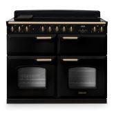 Rangemaster CLDLB110EIPGBL/AB1 Classic Deluxe 110cm BC Induction Black/Antique Brass