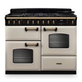 Rangemaster CLDLO110DFPPCR/AB1 Classic Deluxe 110cm OC Dual Fuel Pale Cream/Antique Brass