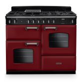 Rangemaster CLO110DFPBOR/CM1 Classic OC 110cm Dual Fuel Cooker, Bordeaux/Chrome (2025)