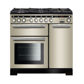 Rangemaster EDL90DFFIV/C (117200) Encore Deluxe 90cm DF Range Cooker, Ivory/Chrome
