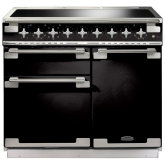 Rangemaster ELS100EIGB (100160) Elise 100cm Induction Range Cooker, Gloss Black/Chrome