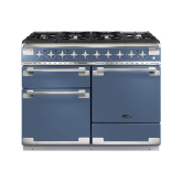 Rangemaster ELS110DFFSB/ Elise 110 Dual Fuel Cooker, Stone Blue
