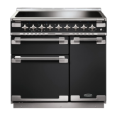 Rangemaster ELS90EICB/ Elise 90 Induction Cooker, Charcoal Black