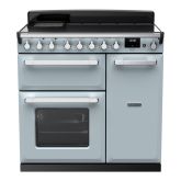 Rangemaster ESDL90EIPMSB/CM1 Estel Deluxe 90cm Induction Range Cooker, Misty Blue/Chrome