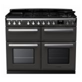 Rangemaster ESDLB110DFPSLT/CM1 Estel Deluxe 110cm BC Dual Fuel Range Cooker, Slate/Chrome