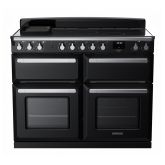 Rangemaster ESDLB110EIPGBL/CM1 Estel Deluxe 110cm BC Induction Range Cooker, Black/Chrome
