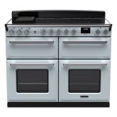 Rangemaster ESDLB110EIPMSB/CM1 Estel Deluxe 110cm BC Induction Range Cooker, Misty Blue/Chrome