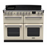 Rangemaster ESDLB110EIPPCR/CM1 Estel Deluxe 110cm BC Induction Range Cooker, Pale Cream/Chrome