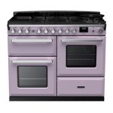 Rangemaster ESDLO110DFPHTH/CM1 Estel Deluxe 110cm Dual Fuel Range Cooker, Heather/Chrome