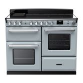 Rangemaster ESDLO110EIPMSB/CM1 Estel Deluxe 110cm Induction Range Cooker, Misty Blue/Chrome
