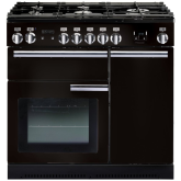 Rangemaster PROP90NGFGBC PROFESSIONAL PLUS 90cm Gas Range Cooker, Black