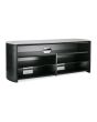 Alphason FW1350SBBLK Audio Visual Stand For TVs Up To 60inch, Black Finish