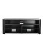 Alphason FW1350SBBLK Audio Visual Stand For TVs Up To 60inch, Black Finish