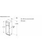 Bosch KIN86NSE0G 54.1cm 60/40 Integrated Frost Free Fridge Freezer
