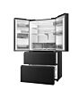 Haier HFR59F18CWMB French Door Style Fridge Freezer - Black