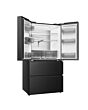 Haier HFR59F18CWMB French Door Style Fridge Freezer - Black