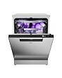 Haier XF 6B2M3BX-80 Dishwasher - Silver - 16 Place Settings