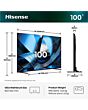 Hisense 100U7STUK 100inch 100U7STUK MiniLED 165Hz 4K Ultra HD AI Smart TV - Charcoal Grey