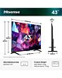 Hisense 43E7STUK 43inch Hi-QLED 144Hz 4K Ultra HD AI Smart TV - Black