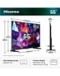 Hisense 55E7STUK PRO 55inch Hi-Qled 144Hz 4K Ultra HD Ai Smart TV - Charcoal Grey
