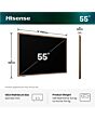 Hisense 55S7STUK 55inch Canvas TV Hi-QLED 144Hz 4K Smart TV - Black