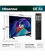 Hisense 58A6STUK 58inch 4K Ultra HD Ai Smart TV - Black