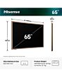 Hisense 65S7STUK 65inch Canvas TV Hi-QLED 144Hz 4K Smart TV - Black