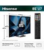 Hisense 85U7STUK 85inch Mini LED 144Hz 4K Ultra HD AI Smart TV - Charcoal Grey