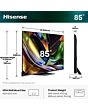 Hisense 85UR8STUK 85inch Rgb Miniled 180Hz 4K Ultra HD Ai Smart TV - Charcoal Grey